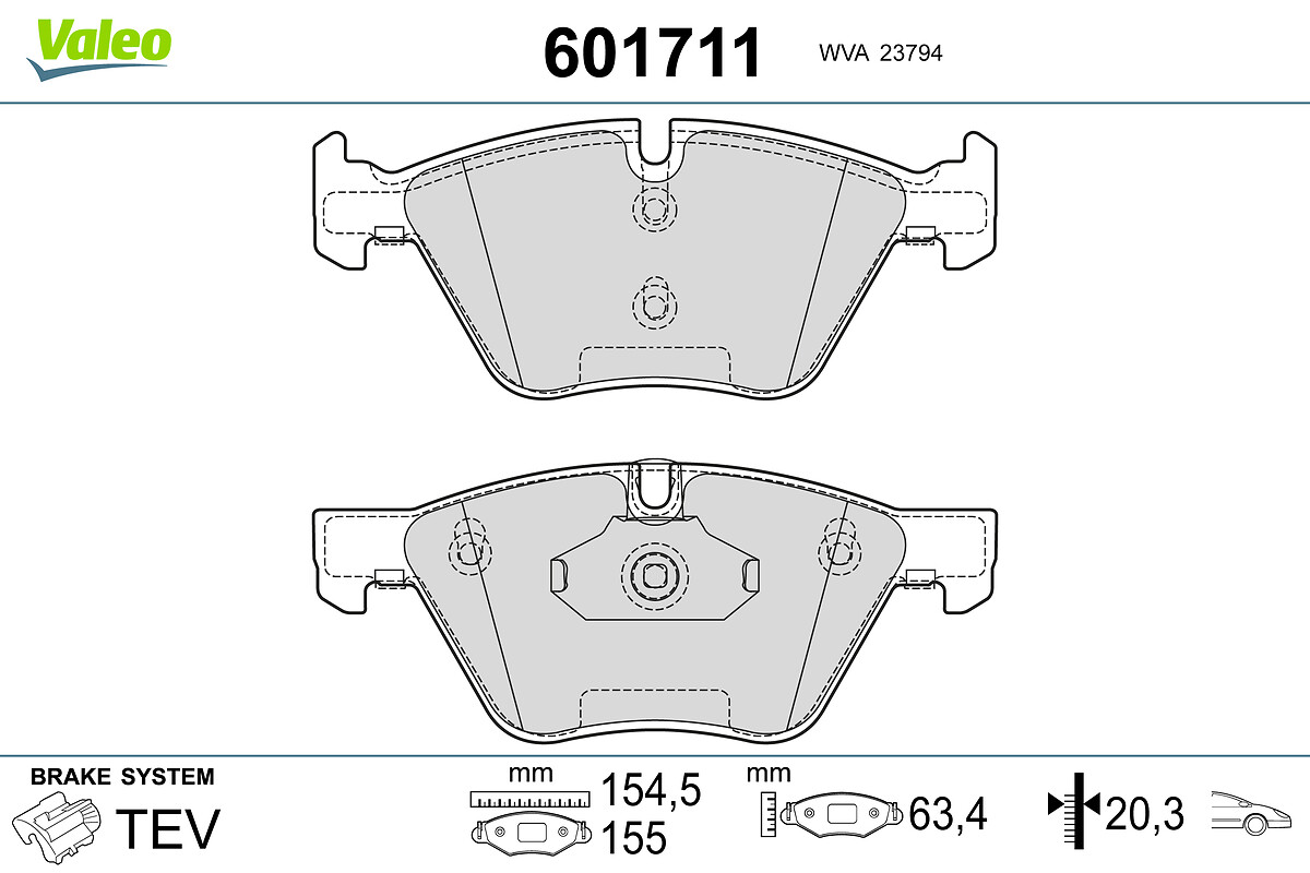 BRAKE PADS BMW 1 SERIES 3 SERIES Z4 FR